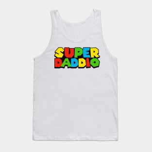 Gamer Daddio Funny Super Dad Funny Fathers Tank Top